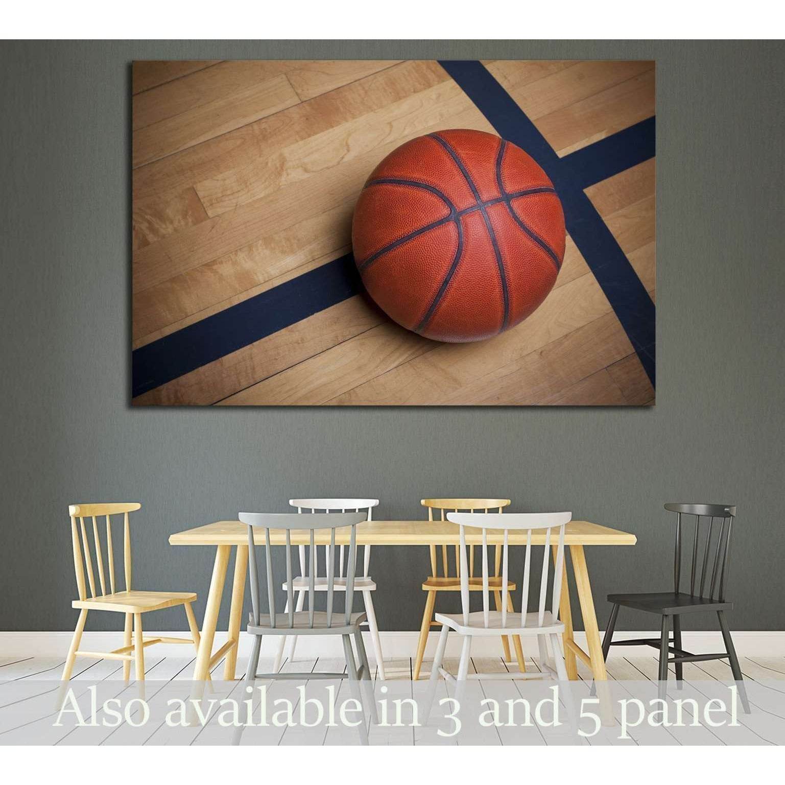Basketball on a basketball Court №2119 Ready to Hang Canvas PrintCanvas art arrives ready to hang, with hanging accessories included and no additional framing required. Every canvas print is hand-crafted, made on-demand at our workshop and expertly stretc