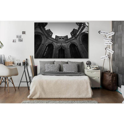 Batalha Monastery Black And White №SL852 Ready to Hang Canvas Print - Zellart Canvas Prints 0new, ALL_Products, Black & White Wall Art