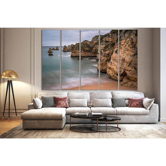 Beach Sea Cliff №SL112 Ready to Hang Canvas Print - Zellart Canvas Prints 0new, ALL_Products, Beach Ocean & Waves