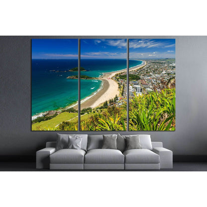 Beach with Blue Sky Landscape, Tauranga City, North Island, New Zealand №2847 Ready to Hang Canvas PrintCanvas art arrives ready to hang, with hanging accessories included and no additional framing required. Every canvas print is hand-crafted, made on-dem