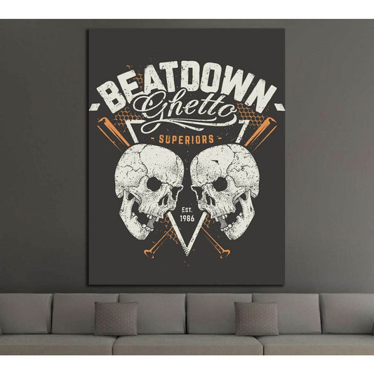 beatdown №4590 Ready to Hang Canvas Print - Zellart Canvas Prints ALL_Products, s-4590
