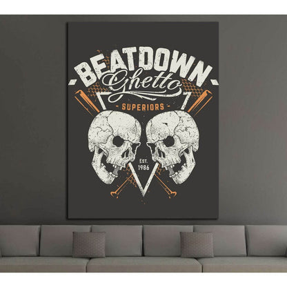 beatdown №4590 Ready to Hang Canvas PrintCanvas art arrives ready to hang, with hanging accessories included and no additional framing required. Every canvas print is hand-crafted, made on-demand at our workshop and expertly stretched around 100% North Am