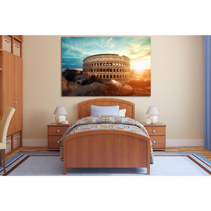 Beautiful Ancient Colosseum №SL1419 Ready to Hang Canvas Print - Zellart Canvas Prints 0new, ALL_Products, Architecture