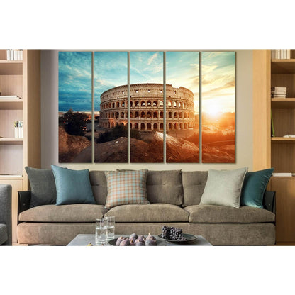 Beautiful Ancient Colosseum №SL1419 Ready to Hang Canvas Print - Zellart Canvas Prints 0new, ALL_Products, Architecture