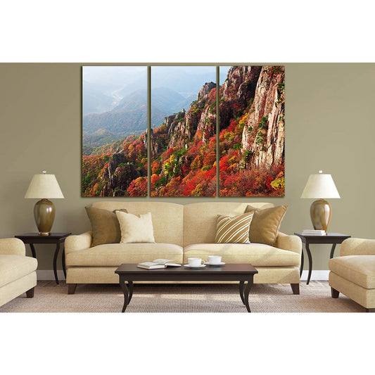Beautiful Autumn Rocks №SL643 Ready to Hang Canvas Print - Zellart Canvas Prints 0new, ALL_Products, Autumn Wall Art