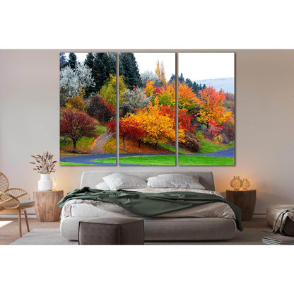 Beautiful Autumn Trees №SL622 Ready to Hang Canvas Print - Zellart Canvas Prints 0new, ALL_Products, Autumn Wall Art