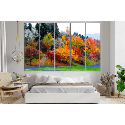 Beautiful Autumn Trees №SL622 Ready to Hang Canvas Print - Zellart Canvas Prints 0new, ALL_Products, Autumn Wall Art