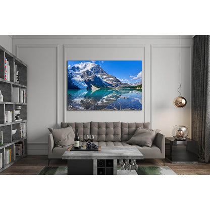 Beautiful Berg Lake №Sl38 Ready to Hang Canvas Print - Zellart Canvas Prints 0new, ALL_Products, Nature & Landscapes Canvas Print