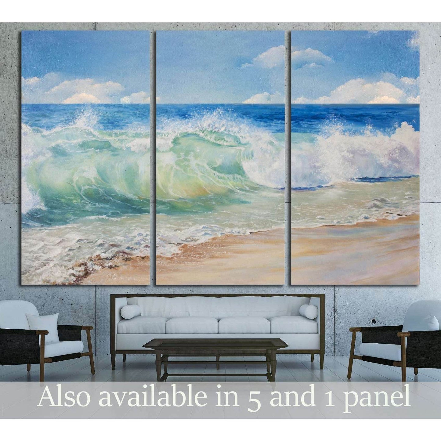 Beautiful, blue, tropical sea and beach №3151 Ready to Hang Canvas PrintCanvas art arrives ready to hang, with hanging accessories included and no additional framing required. Every canvas print is hand-crafted, made on-demand at our workshop and expertly