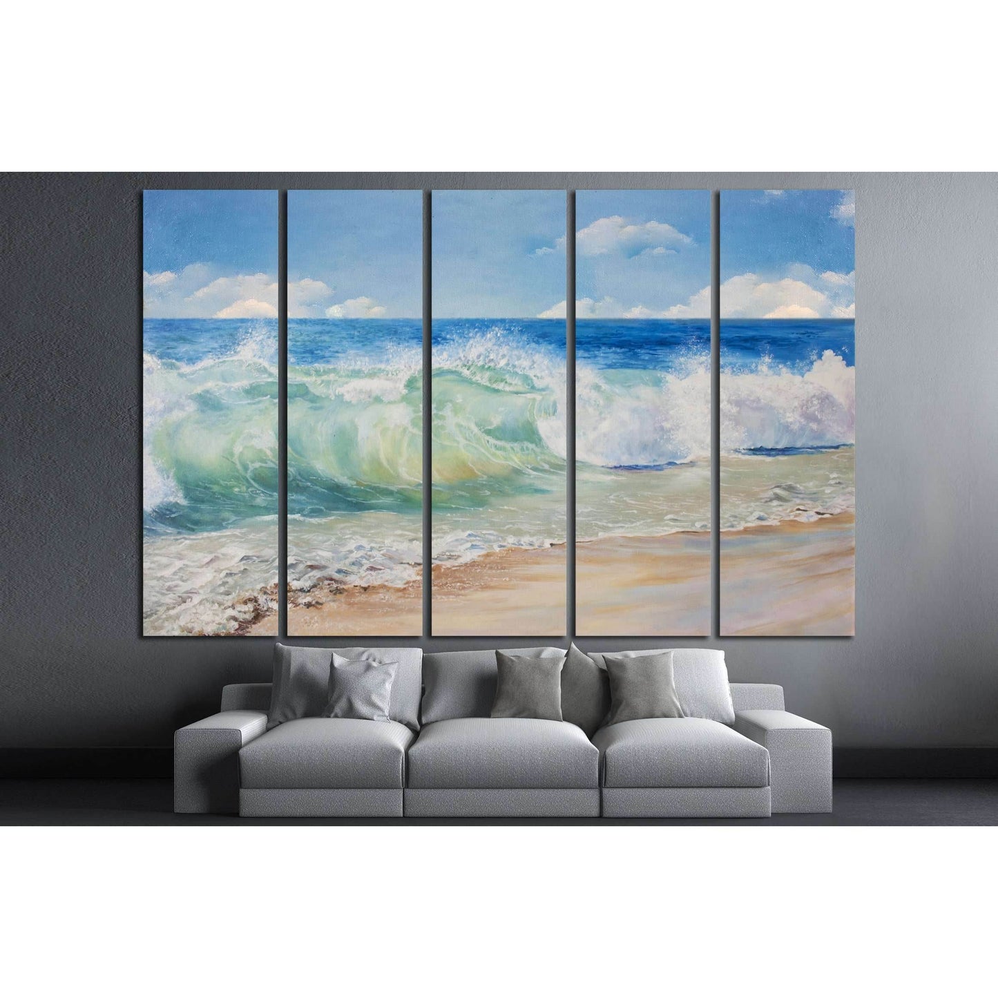 Beautiful, blue, tropical sea and beach №3151 Ready to Hang Canvas PrintCanvas art arrives ready to hang, with hanging accessories included and no additional framing required. Every canvas print is hand-crafted, made on-demand at our workshop and expertly