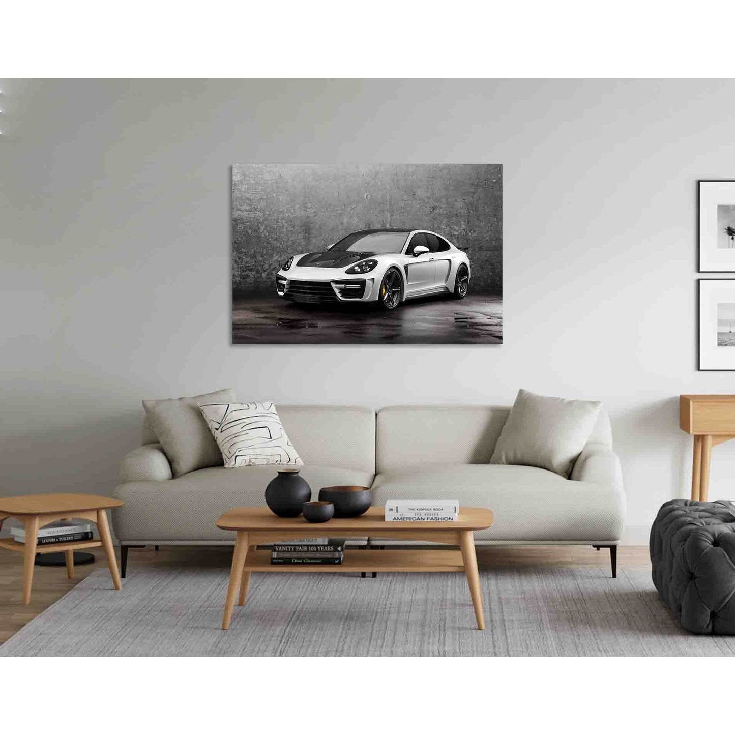 Beautiful car №D2810 Ready to Hang Canvas Print - Zellart Canvas Prints 0new, ALL_Products, Black & White Wall Art