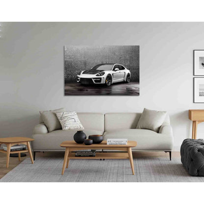 Beautiful car №D2810 Ready to Hang Canvas Print - Zellart Canvas Prints 0new, ALL_Products, Black & White Wall Art