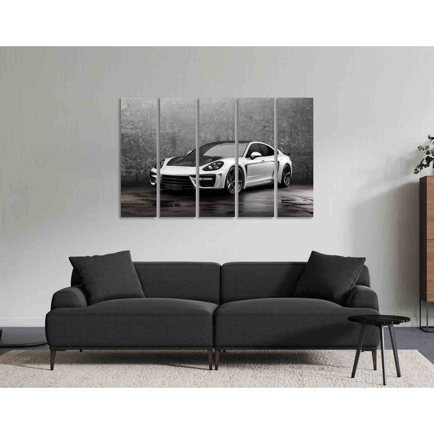 Beautiful car №D2810 Ready to Hang Canvas Print - Zellart Canvas Prints 0new, ALL_Products, Black & White Wall Art