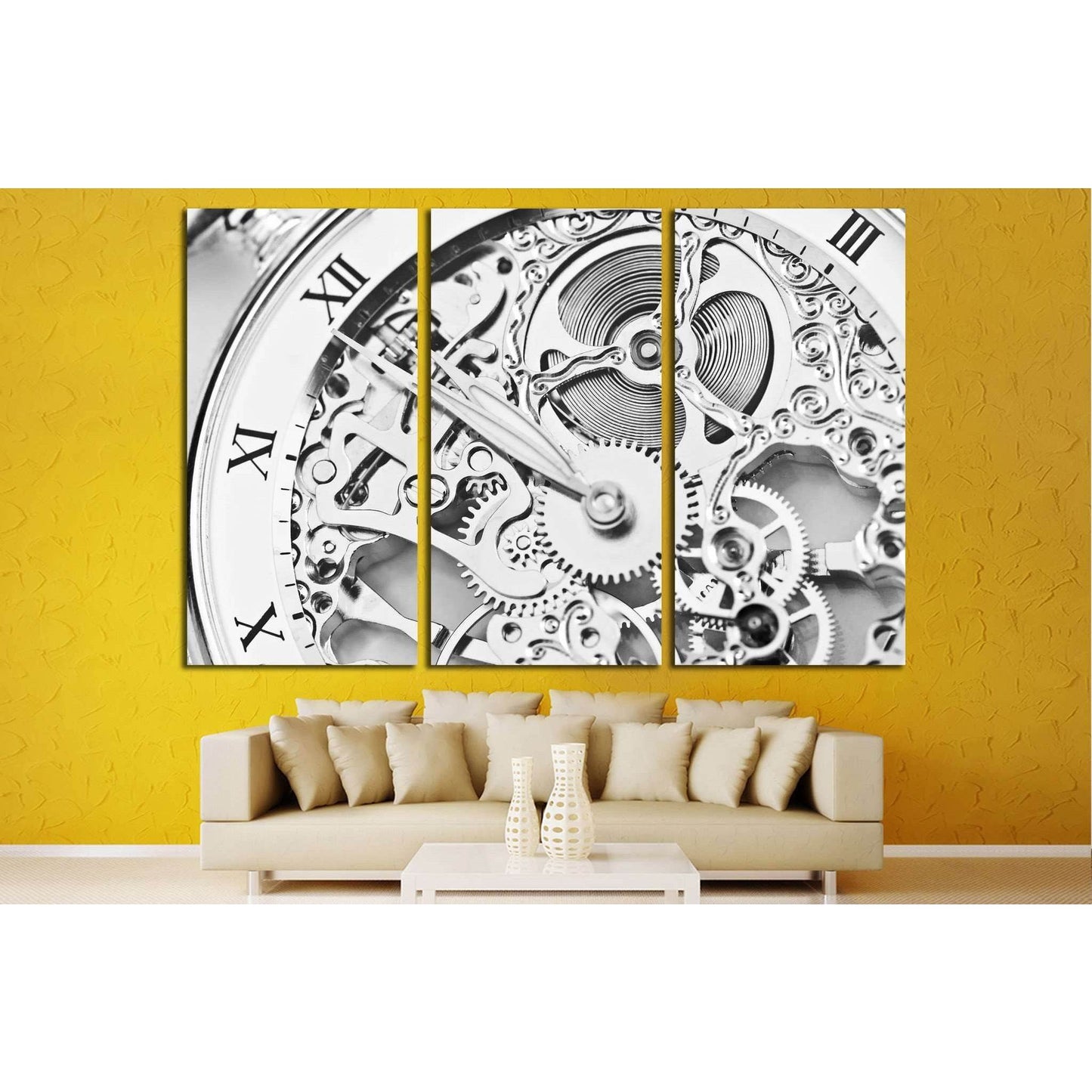 Beautiful Clockwork №221 Ready to Hang Canvas Print - Zellart Canvas Prints ALL_Products, wd-221