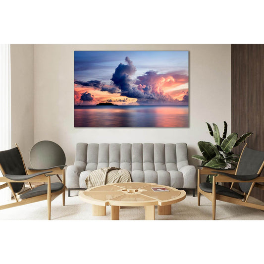 Beautiful Cloud Sea №SL105 Ready to Hang Canvas Print - Zellart Canvas Prints 0new, ALL_Products, Beach Ocean & Waves