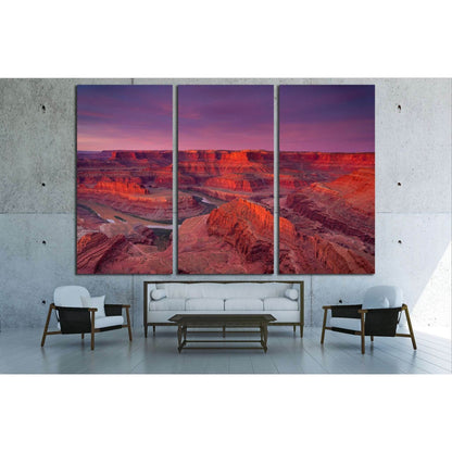 Beautiful Dead Horse Point vista during a dramatic sunrise №1972 Ready to Hang Canvas PrintCanvas art arrives ready to hang, with hanging accessories included and no additional framing required. Every canvas print is hand-crafted, made on-demand at our wo