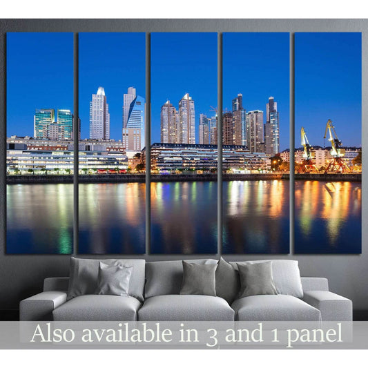 Beautiful downtown Tampa Florida at twilight №1221 Ready to Hang Canvas Print - Zellart Canvas Prints ALL_Products, s-1221