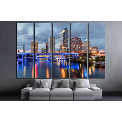Beautiful downtown Tampa Florida at twilight №1220 Ready to Hang Canvas PrintCanvas art arrives ready to hang, with hanging accessories included and no additional framing required. Every canvas print is hand-crafted, made on-demand at our workshop and exp