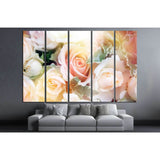 beautiful flowers made with color filters №1356 Ready to Hang Canvas Print