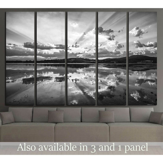 Beautiful lake black and white №2693 Ready to Hang Canvas PrintCanvas art arrives ready to hang, with hanging accessories included and no additional framing required. Every canvas print is hand-crafted, made on-demand at our workshop and expertly stretche