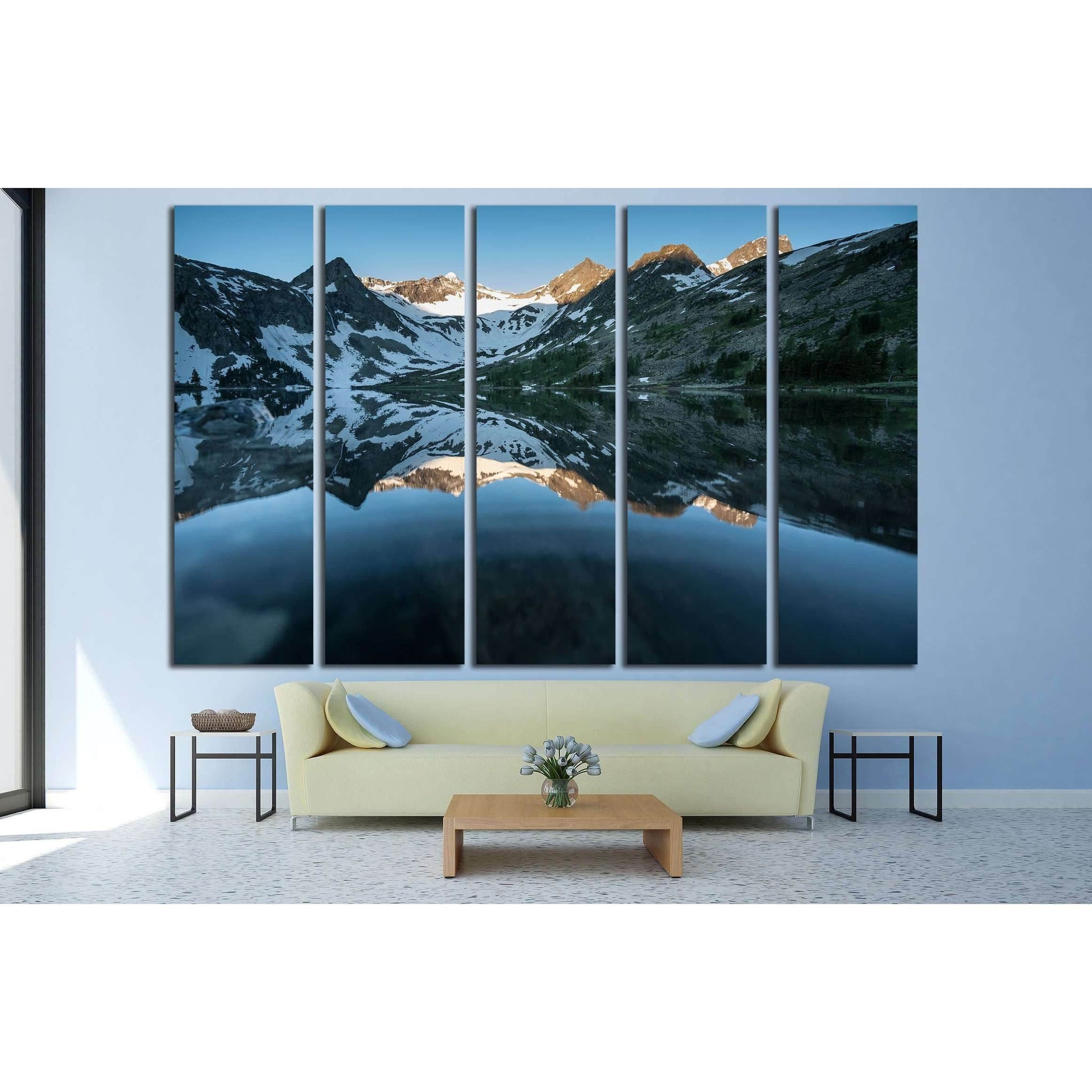 Beautiful landscape of Altai mountains №2852 Ready to Hang Canvas Print - Zellart Canvas Prints ALL_Products, s-2852