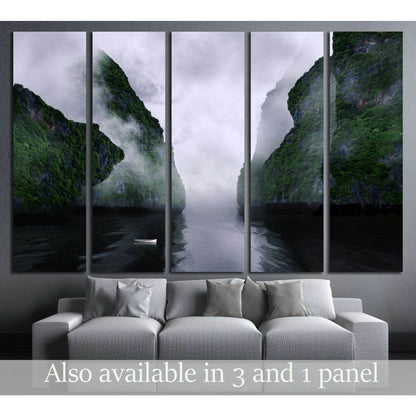Beautiful landscape of foggy mountain valley №3177 Ready to Hang Canvas PrintCanvas art arrives ready to hang, with hanging accessories included and no additional framing required. Every canvas print is hand-crafted, made on-demand at our workshop and exp