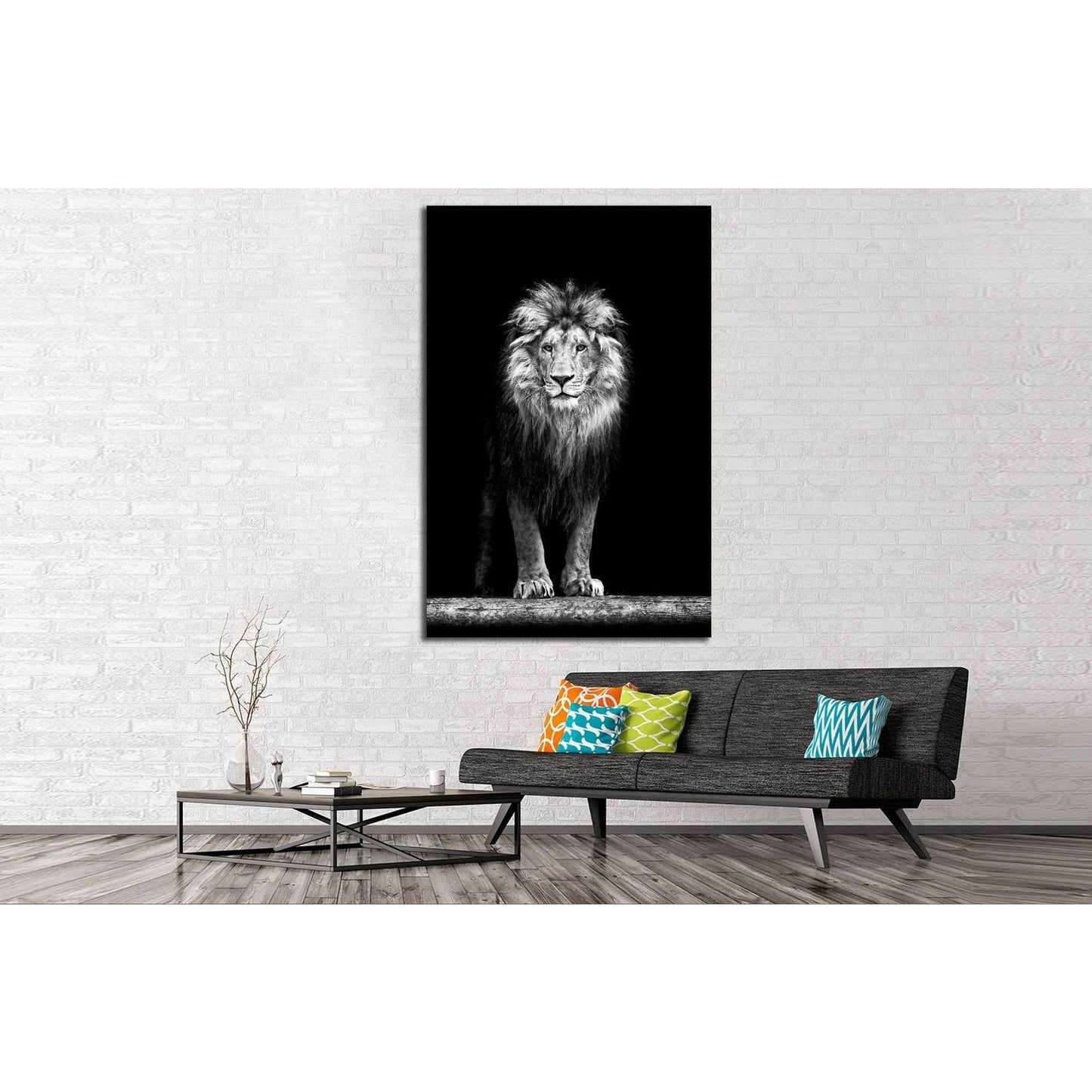 Beautiful Lion №189 Ready to Hang Canvas PrintCanvas art arrives ready to hang, with hanging accessories included and no additional framing required. Every canvas print is hand-crafted, made on-demand at our workshop and expertly stretched around 100% Nor