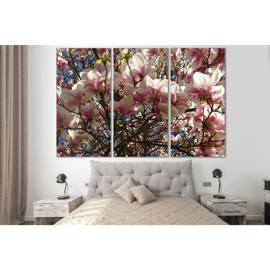 Beautiful Magnolia Flowers №SL805 Ready to Hang Canvas Print - Zellart Canvas Prints 0new, ALL_Products, Trees Wall Art
