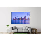 Beautiful Miami Florida skyline №1107 Ready to Hang Canvas Print