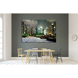 beautiful night scene in shanghai financial center №2238 Ready to Hang Canvas Print