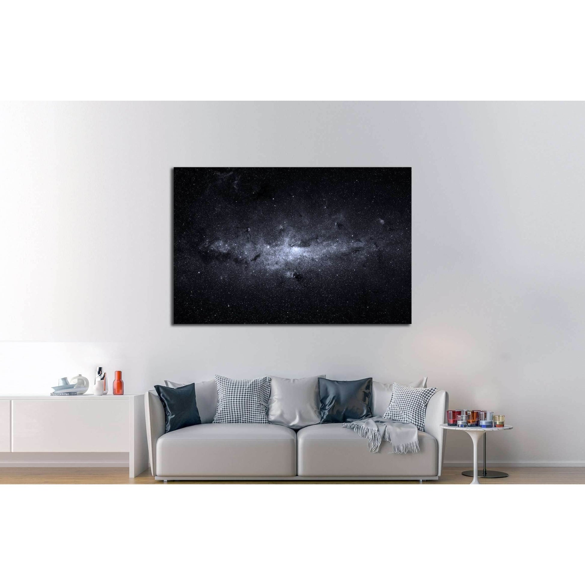 Beautiful night sky. Elements of this image furnished by NASA №2452 Ready to Hang Canvas Print - Zellart Canvas Prints ALL_Products, s-2452