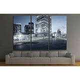 beautiful night view of modern buildings in shanghai №2144 Ready to Hang Canvas Print