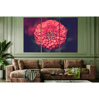 Beautiful Red Flower №SL690 Ready to Hang Canvas Print - Zellart Canvas Prints 0new, ALL_Products, Floral & Botanical Wall Art