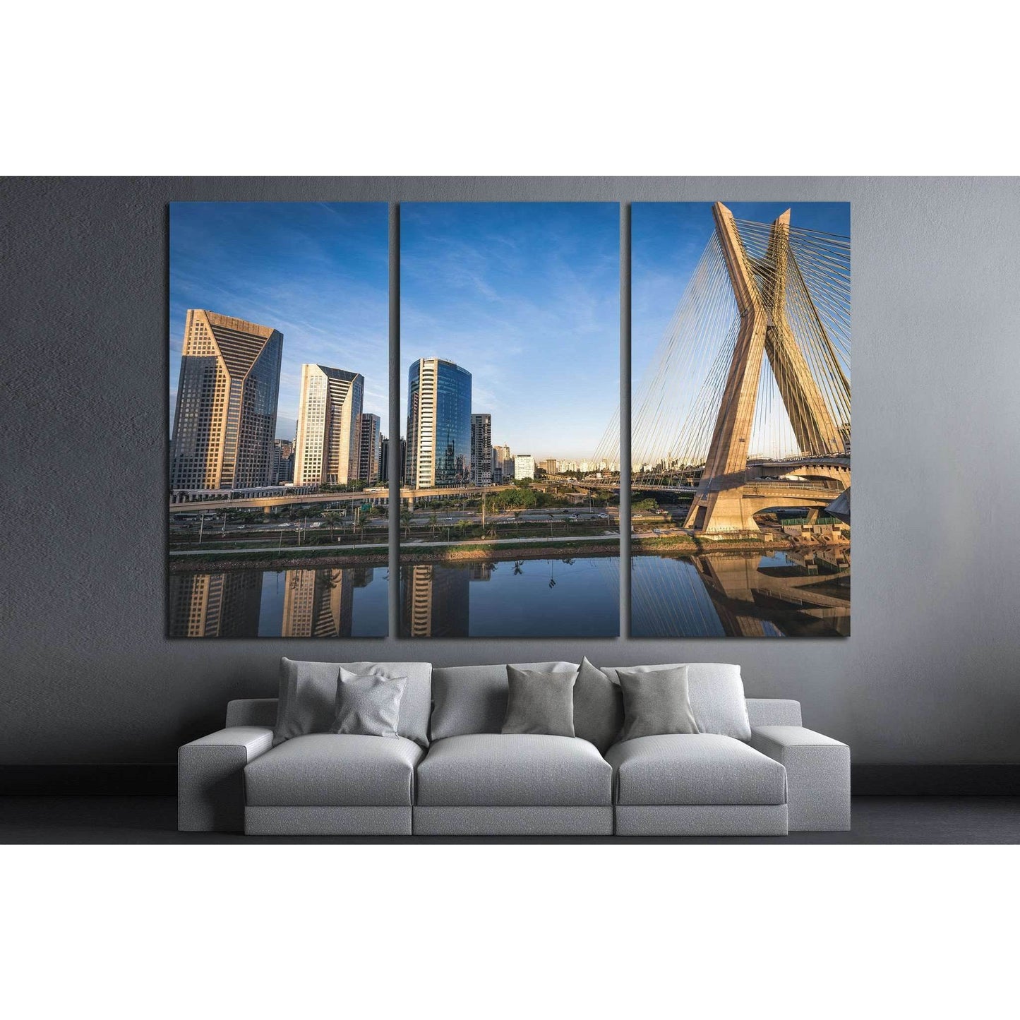 Beautiful Sao Paulo Landmark, Brazil №1247 Ready to Hang Canvas Print - Zellart Canvas Prints ALL_Products, s-1247