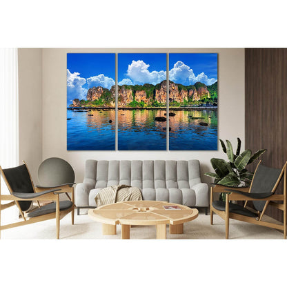 Beautiful Scenic Beach Thailand №SL158 Ready to Hang Canvas Print - Zellart Canvas Prints 0new, ALL_Products, Beach Ocean & Waves