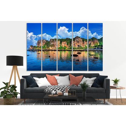 Beautiful Scenic Beach Thailand №SL158 Ready to Hang Canvas Print - Zellart Canvas Prints 0new, ALL_Products, Beach Ocean & Waves