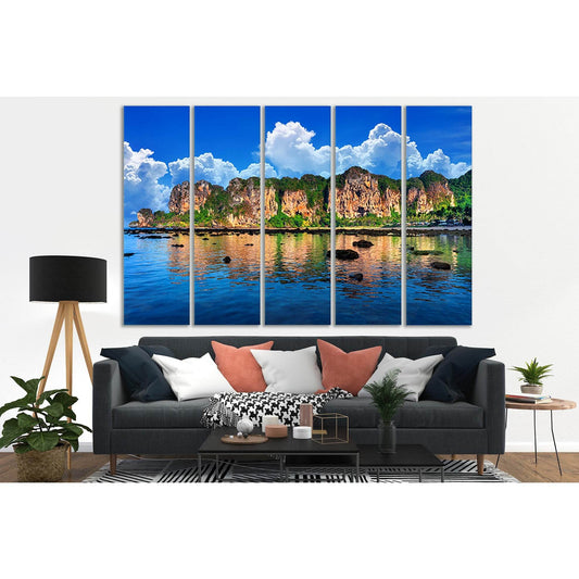 Beautiful Scenic Beach Thailand №SL158 Ready to Hang Canvas Print - Zellart Canvas Prints 0new, ALL_Products, Beach Ocean & Waves