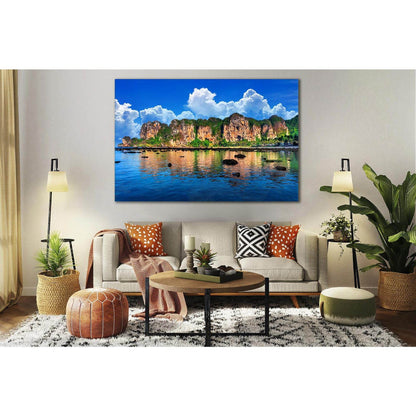 Beautiful Scenic Beach Thailand №SL158 Ready to Hang Canvas Print - Zellart Canvas Prints 0new, ALL_Products, Beach Ocean & Waves