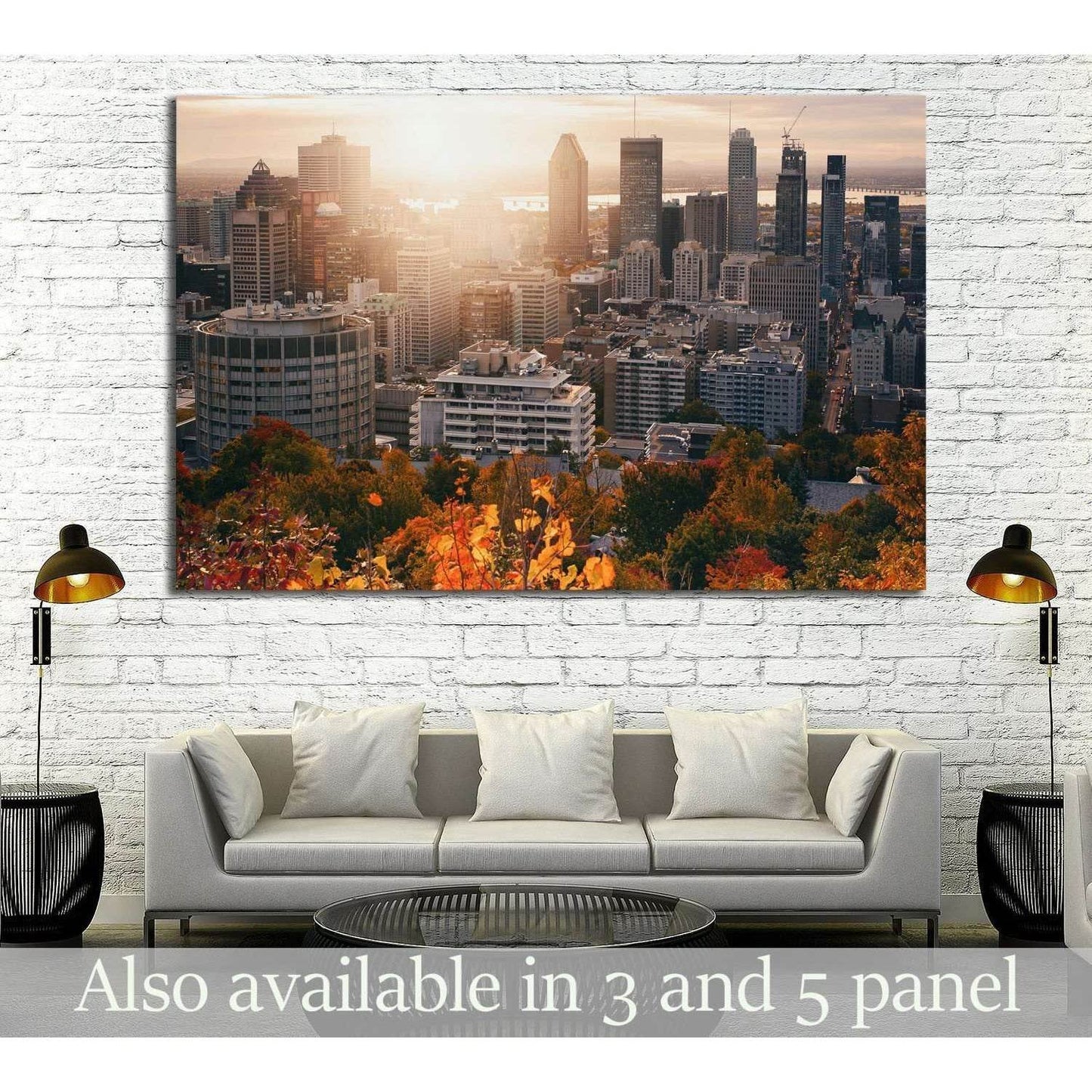 Beautiful sunrise on Montreal downtown №2079 Ready to Hang Canvas PrintCanvas art arrives ready to hang, with hanging accessories included and no additional framing required. Every canvas print is hand-crafted, made on-demand at our workshop and expertly