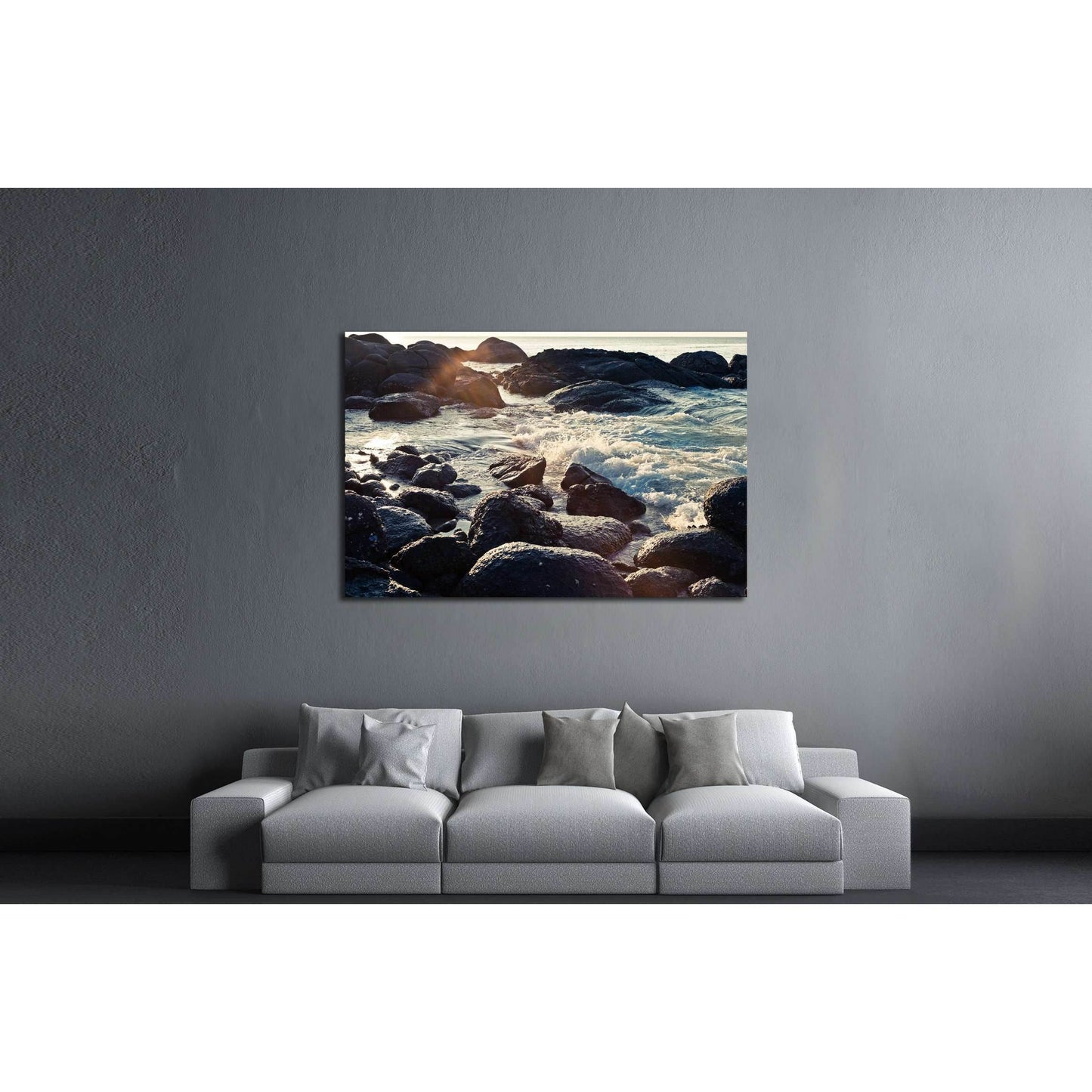 Beautiful tropical beach. Thailand №3143 Ready to Hang Canvas Print - Zellart Canvas Prints ALL_Products, s-3143