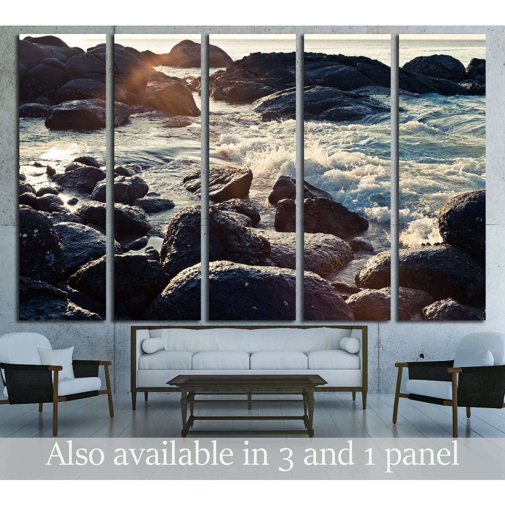 Beautiful tropical beach. Thailand №3143 Ready to Hang Canvas Print - Zellart Canvas Prints ALL_Products, s-3143