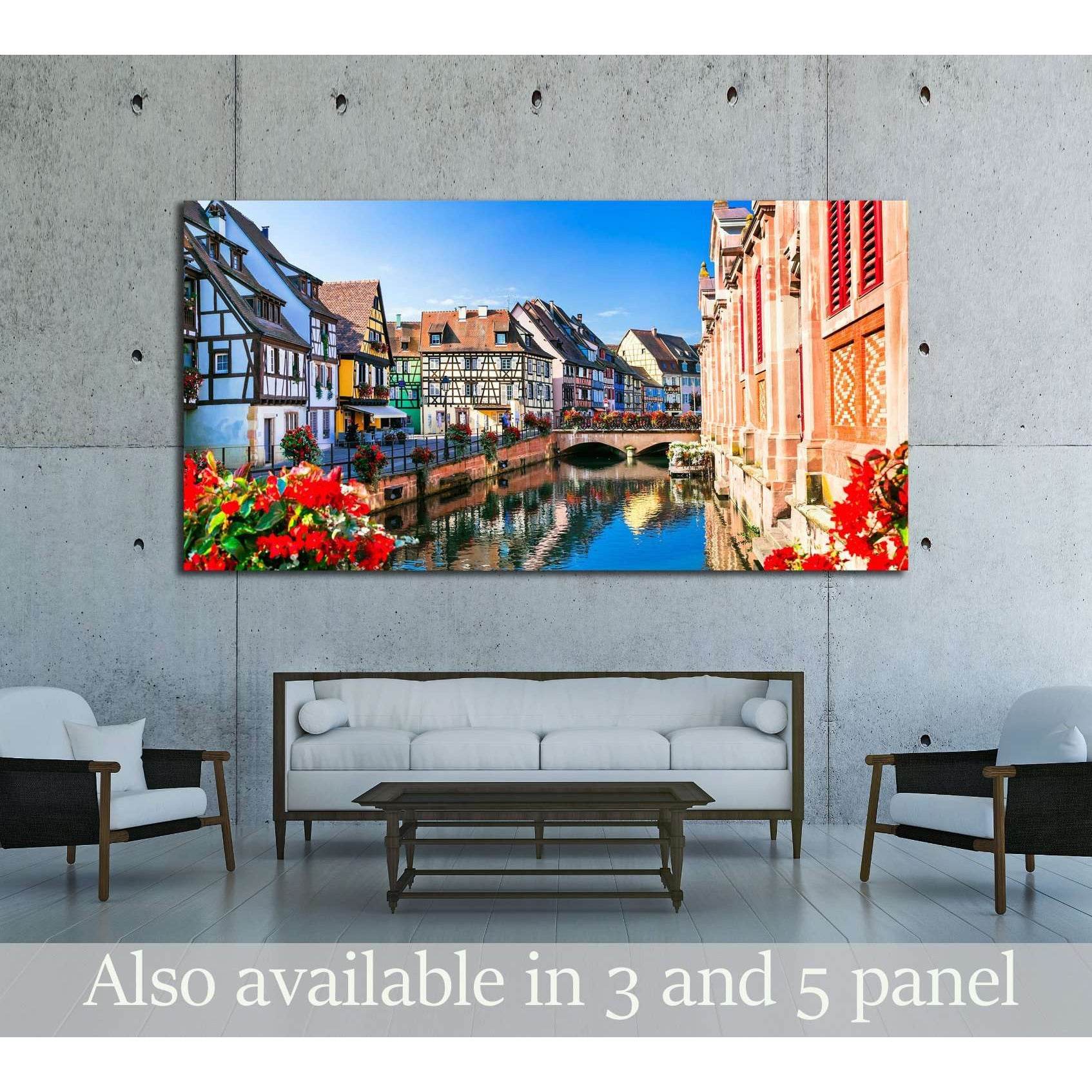 Beautiful view of colorful romantic city Colmar, France, Alsace №3052 Ready to Hang Canvas PrintCanvas art arrives ready to hang, with hanging accessories included and no additional framing required. Every canvas print is hand-crafted, made on-demand at o