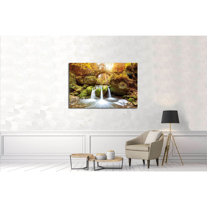 Beautiful waterfalls canvas print, Mullerthal, Luxembourg, Ready to Hang Canvas Print №3080Canvas art arrives ready to hang, with hanging accessories included and no additional framing required. Every canvas print is hand-crafted, made on-demand at our wo