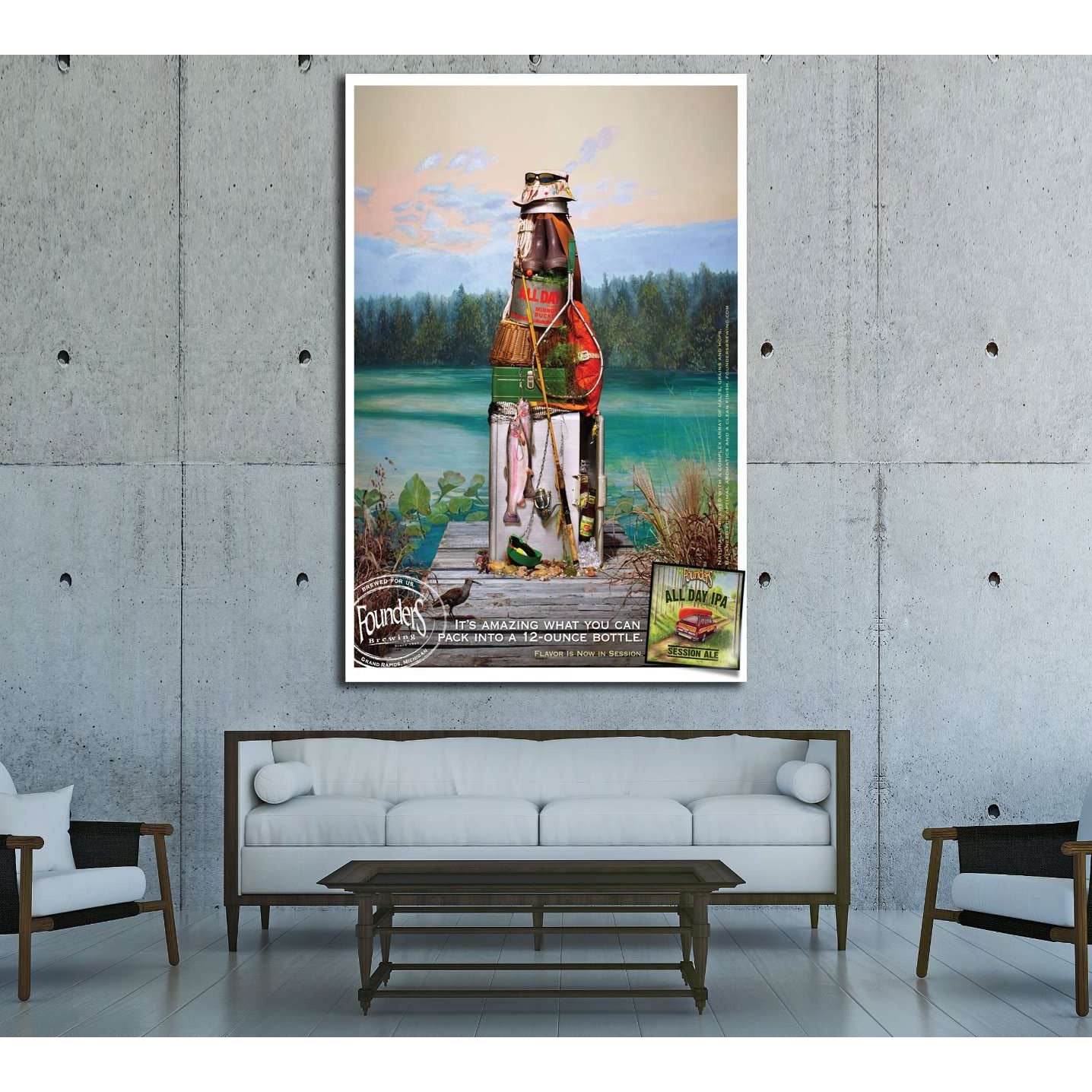 Beer №3416 Ready to Hang Canvas Print - Zellart Canvas Prints ALL_Products, Beer, s-3416