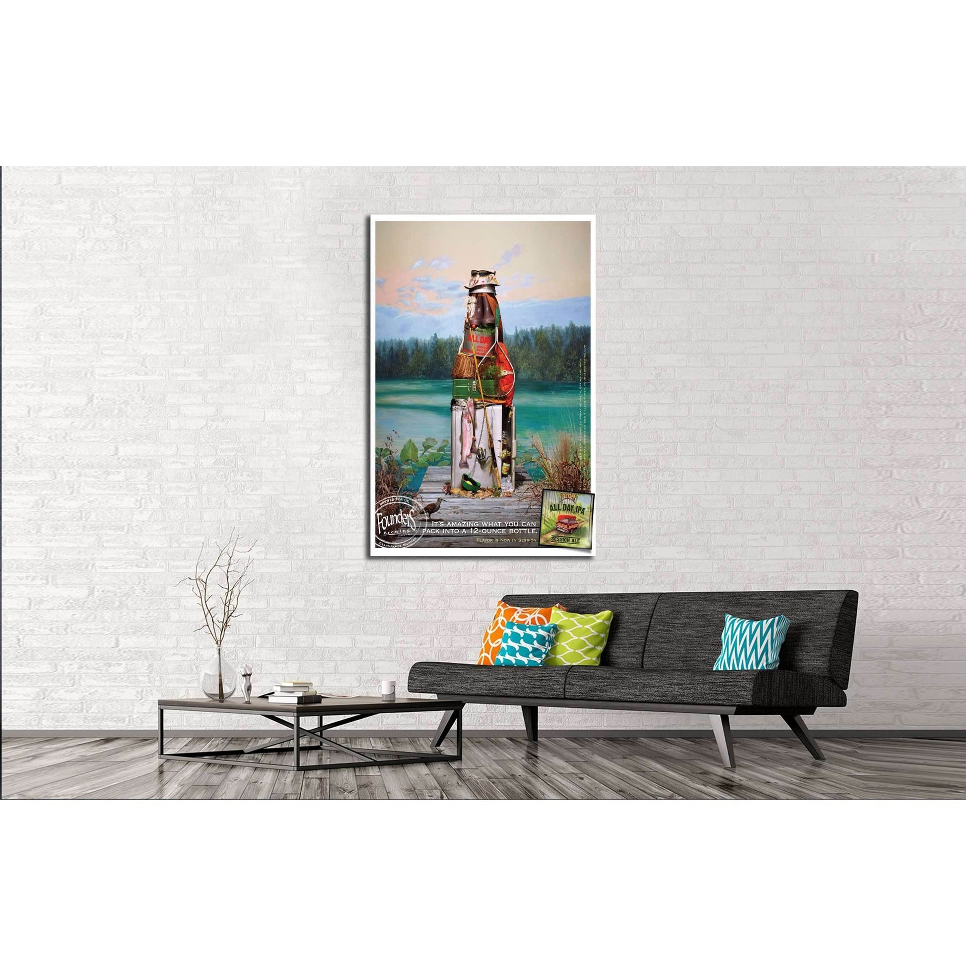 Beer №3416 Ready to Hang Canvas Print - Zellart Canvas Prints ALL_Products, Beer, s-3416