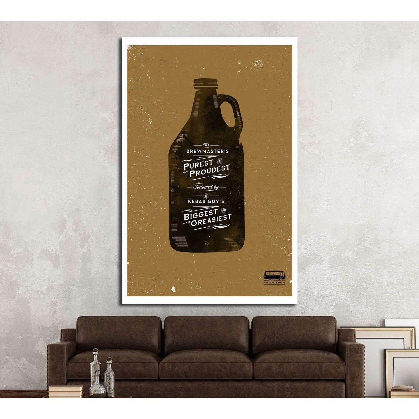 Beer №3431 Ready to Hang Canvas Print - Zellart Canvas Prints ALL_Products, Beer, s-3431