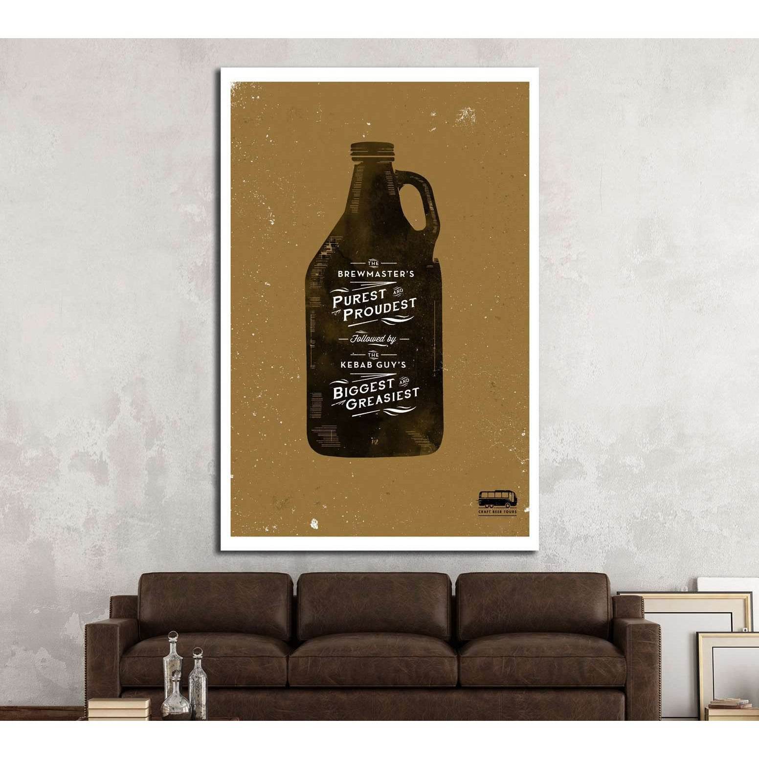 Beer №3431 Ready to Hang Canvas Print - Zellart Canvas Prints ALL_Products, Beer, s-3431
