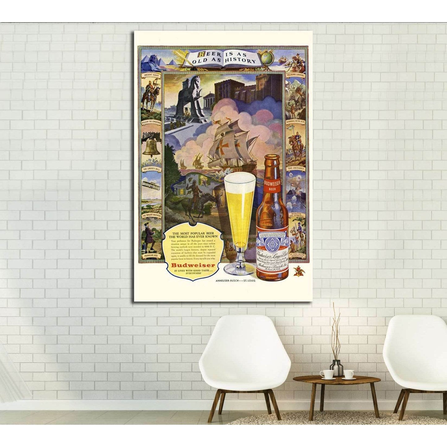 Beer №3432 Ready to Hang Canvas Print - Zellart Canvas Prints ALL_Products, Beer, s-3432