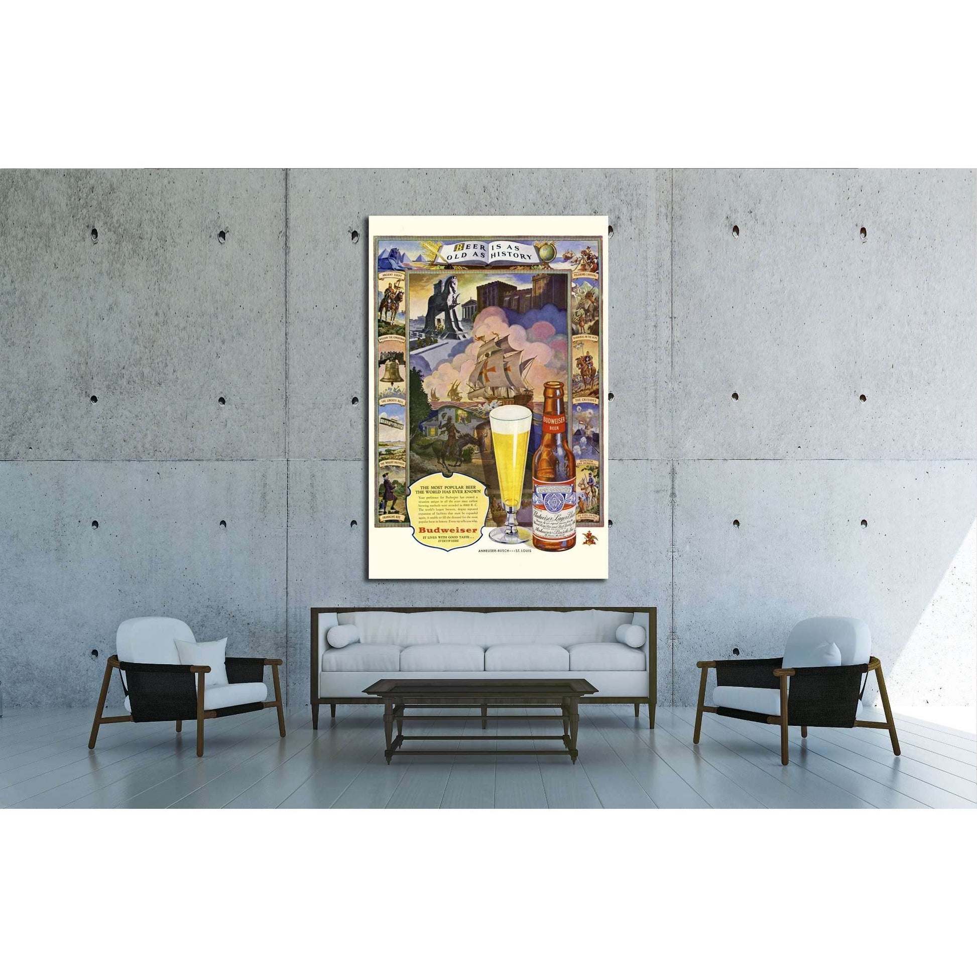 Beer №3432 Ready to Hang Canvas Print - Zellart Canvas Prints ALL_Products, Beer, s-3432