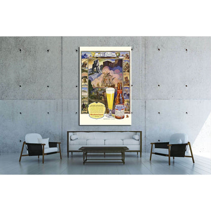 Beer №3432 Ready to Hang Canvas Print - Zellart Canvas Prints ALL_Products, Beer, s-3432